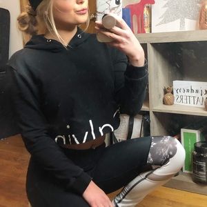 Calvin Klein cropped hoodie